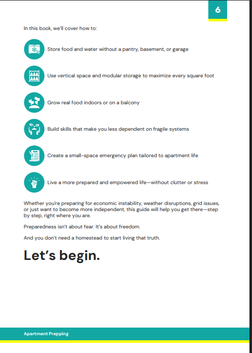 Prepping in Tiny Spaces E-book