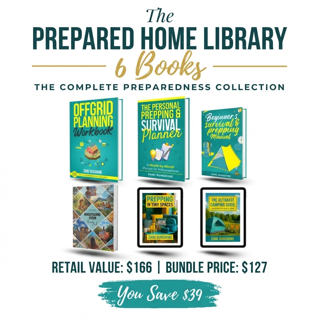  "The Prepared Home Library complete bundle of 6 books by Zani Sunshine"