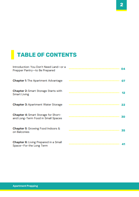 Prepping in Tiny Spaces E-book
