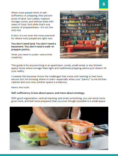 Prepping in Tiny Spaces E-book